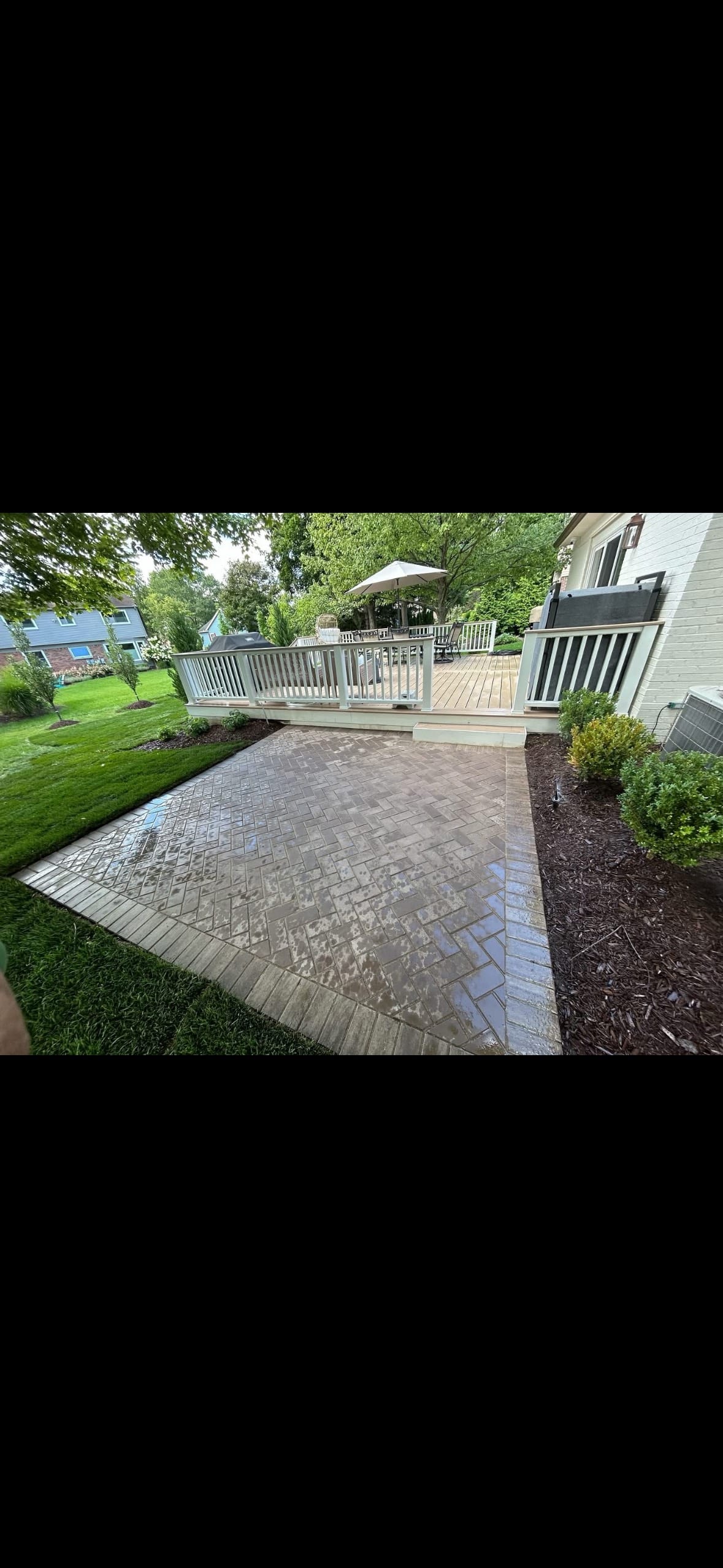 Brick paver sitting area brick paver sitting area landscaping
