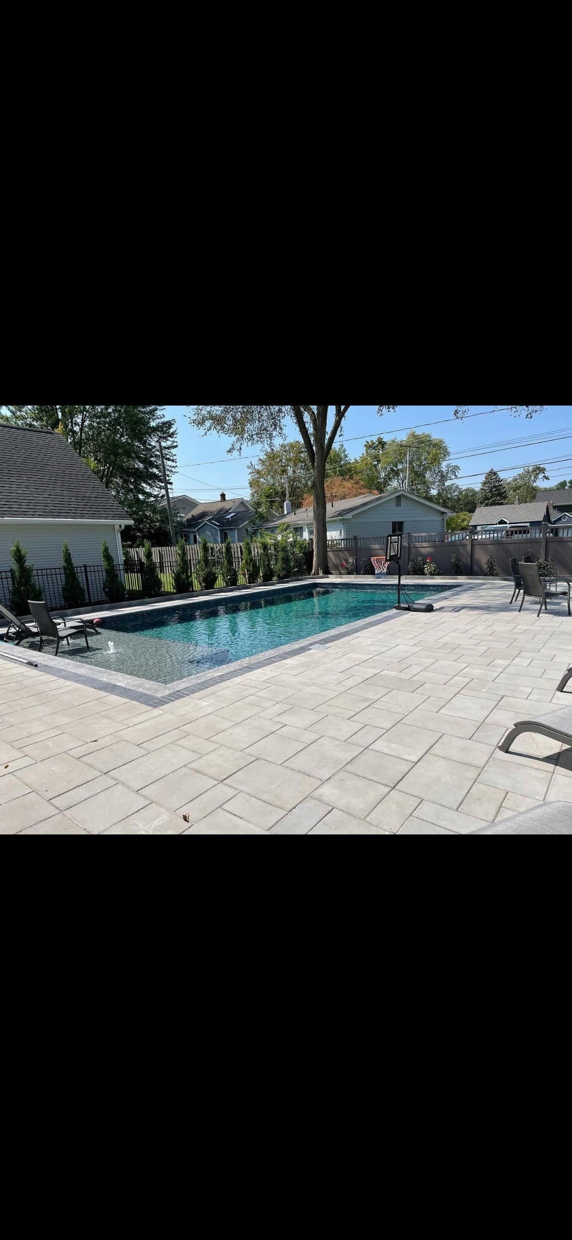 Pool scape brick paver Pool Scape brick paver hardscape landscaping
