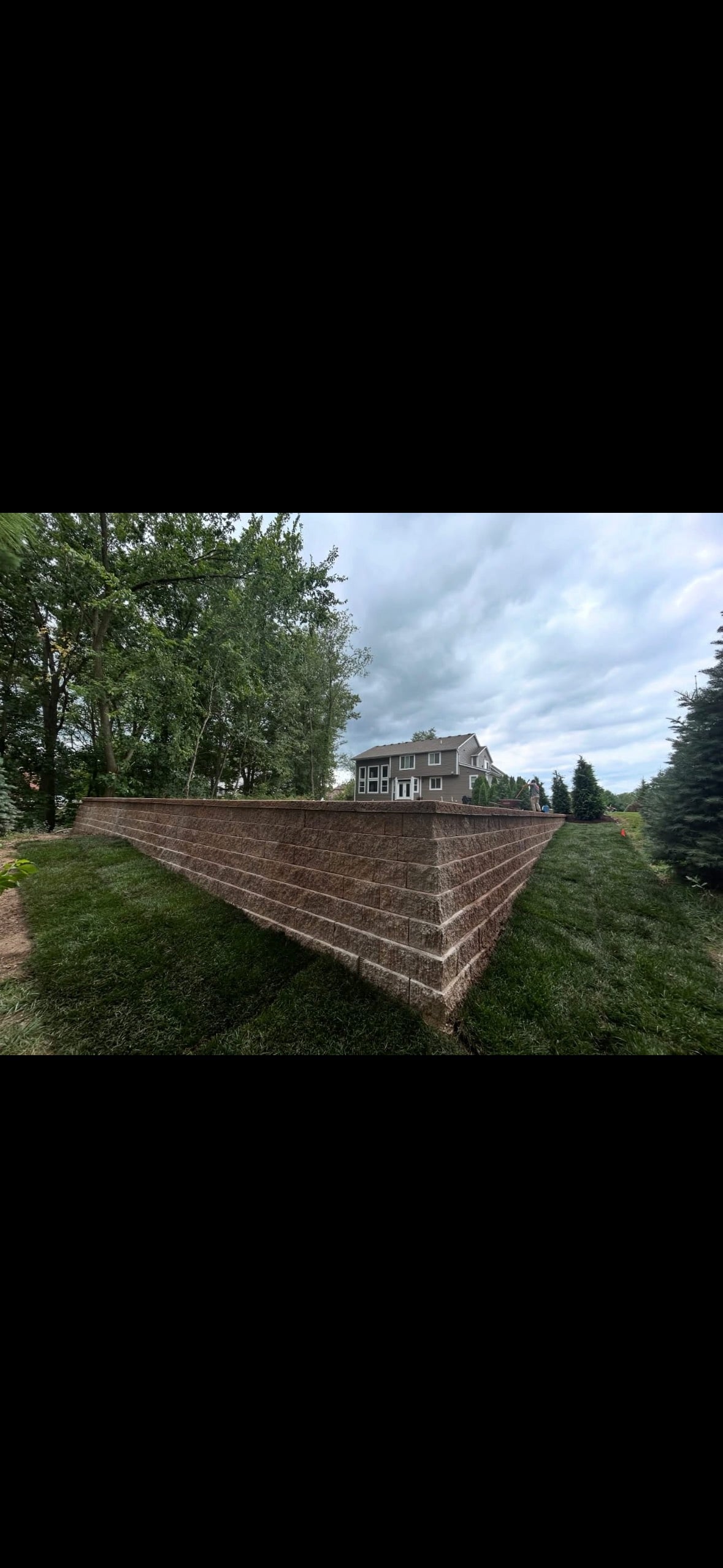 Unilock retaining wall Unilock retaining wall landscaping