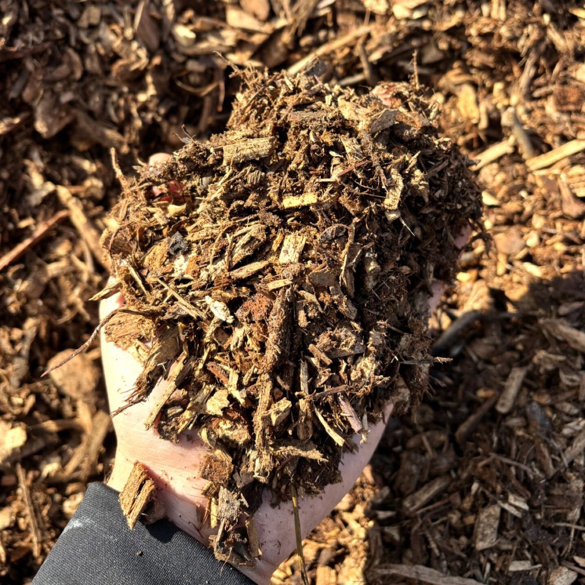 Mixed hardwood mulch from Miller's Landscape and Supply