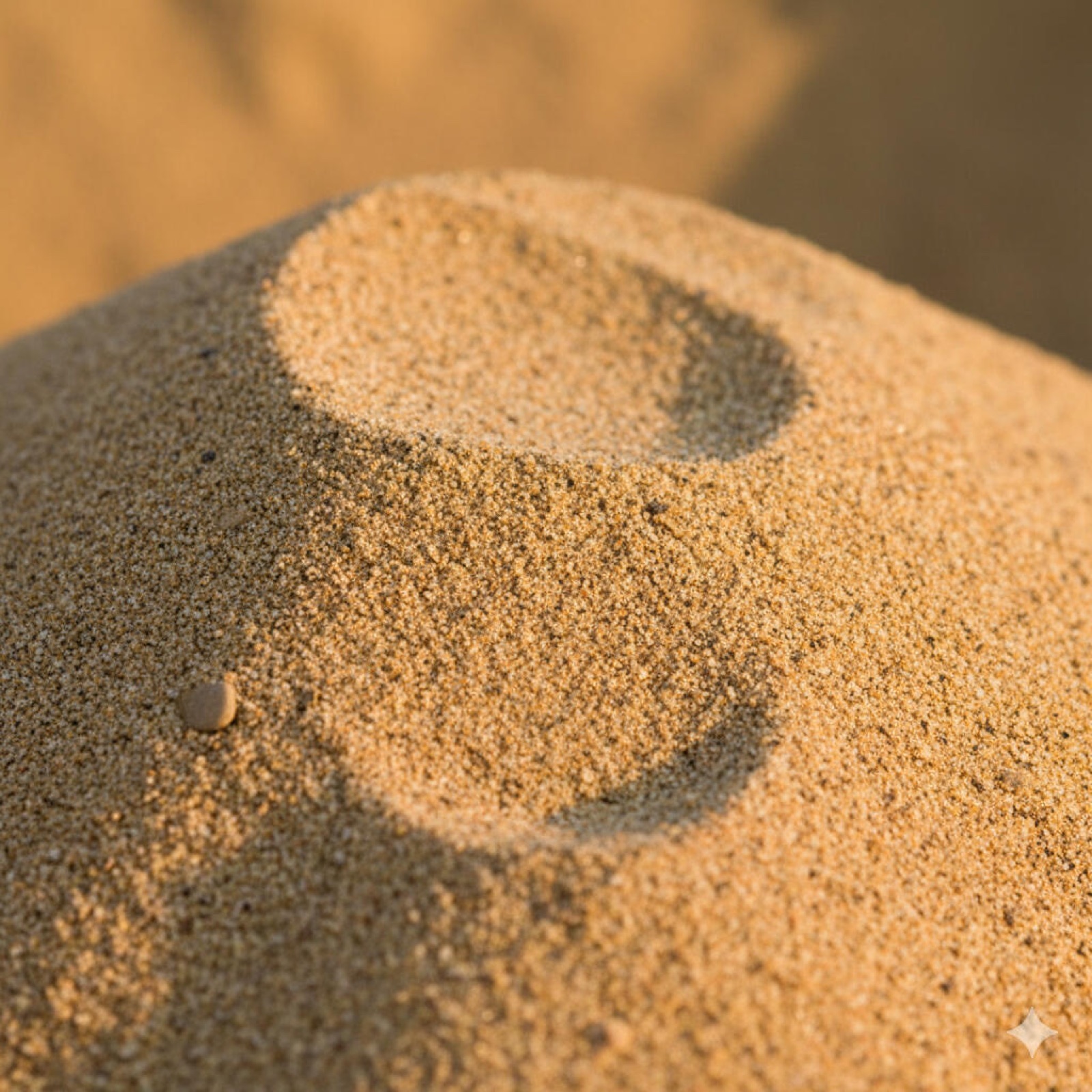 Mason sand closeup