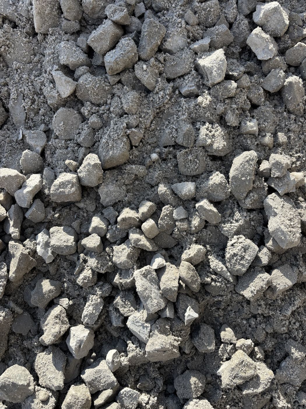 21AA crushed concrete closeup