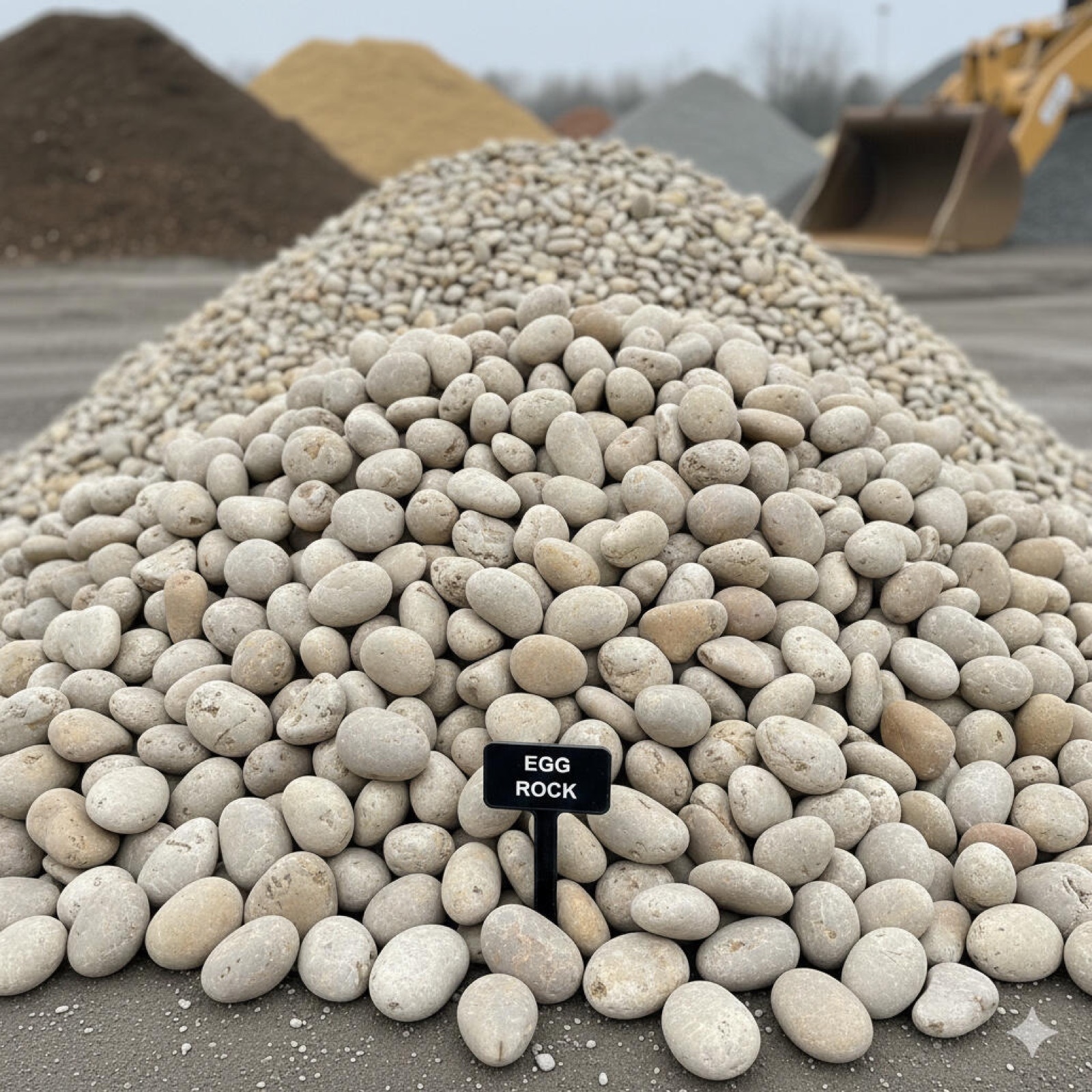 Egg rock pile